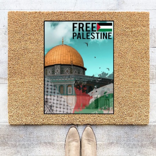 free palestine Coir Doormats