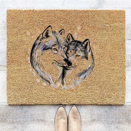 they dance from the classic wolves Coir Doormats