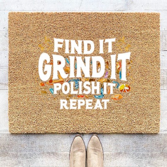 Lapidary Artists Lapidists Gemstone Polishing Coir Doormats