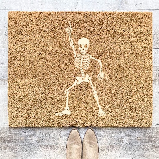 Dancing skeleton Coir Doormats