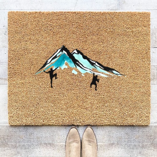 Bouldering Bouldern Artificial Climbing Sport Gift Coir Doormats