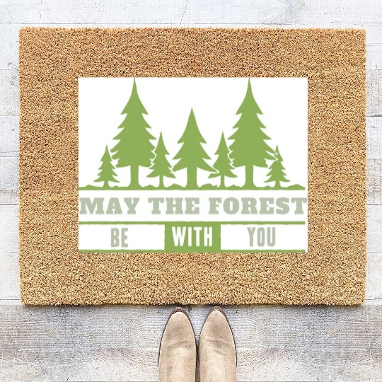 May The Forest Be With You Coir Doormats