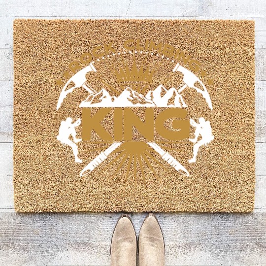 Rock Climbing King Coir Doormats