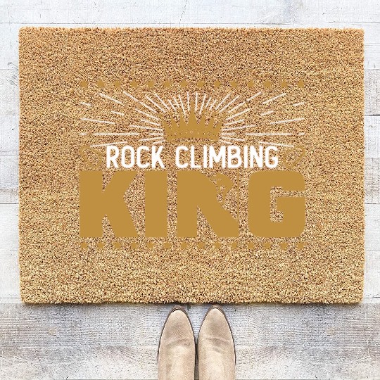 Rock Climbing King Coir Doormats