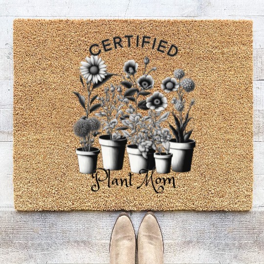 Certified Plant Mom Coir Doormats