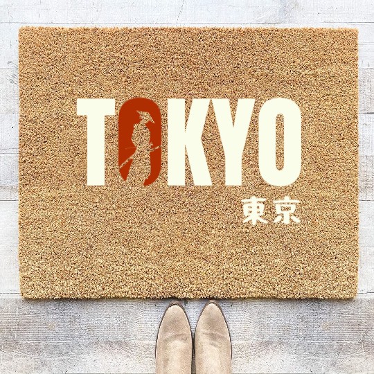 Tokyo Typography Coir Doormats - Urban Statement