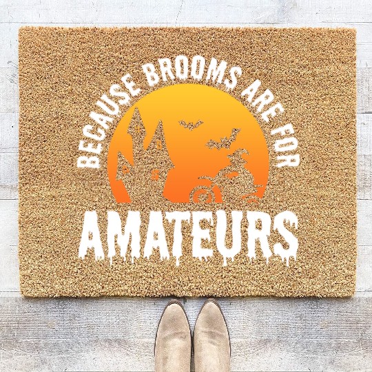 Funny Biker Motorcycle Enthusiast Coir Doormats