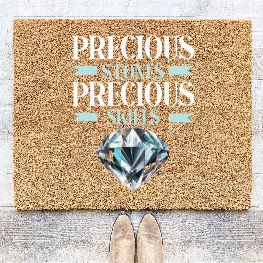 Lapidary Artist Gemstone Stone Collecting Stone Coir Doormats