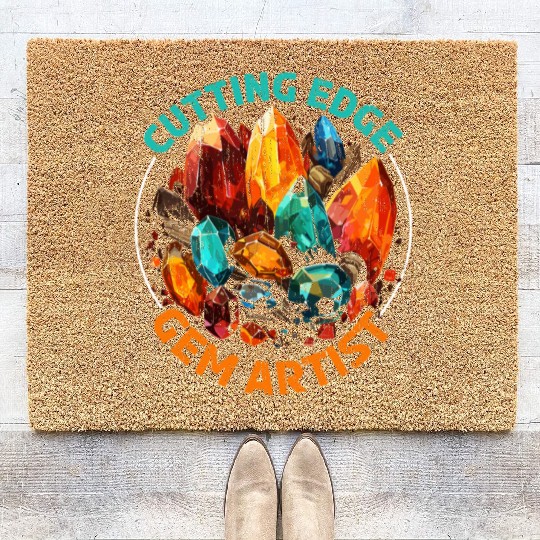 Lapidary Artist Gemstone Stone Collecting Stone Coir Doormats