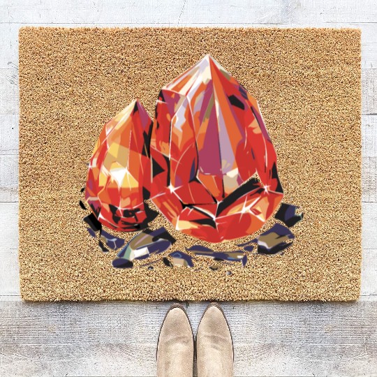 Lapidary Artist Gemstone Stone Collecting Stone Coir Doormats