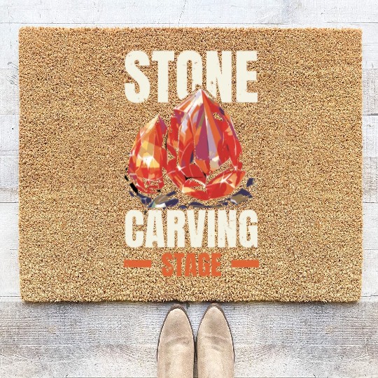 Lapidary Artist Gemstone Stone Collecting Stone Coir Doormats