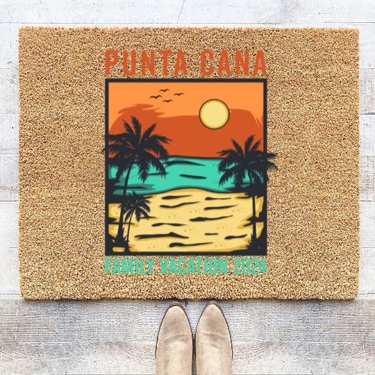 Punta Cana Family Vacation 2024 Coir Doormats