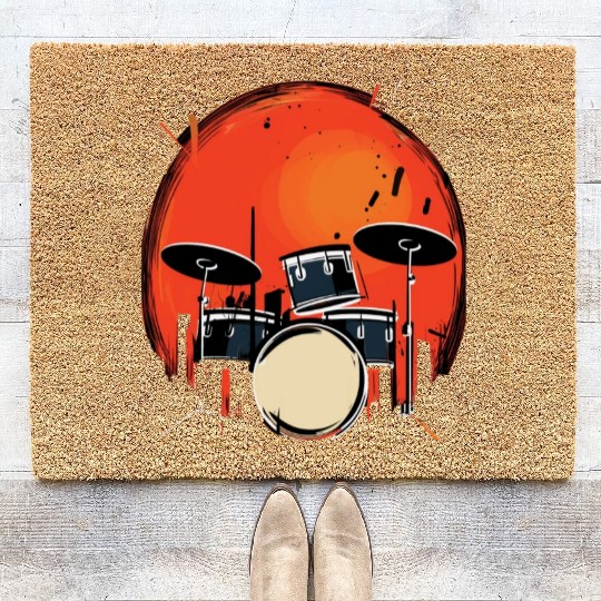Drummer March to your Beat Coir Doormats
