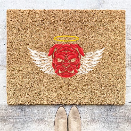 Devil Pitbull Dog Coir Doormats