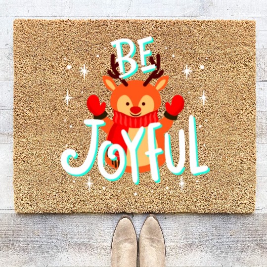 Be Joyful Christmas. Coir Doormats