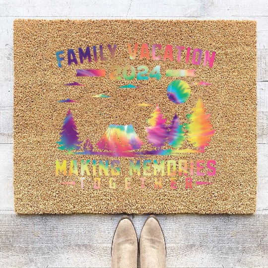 Summer Family Vacation Making Memories Coir Doormats
