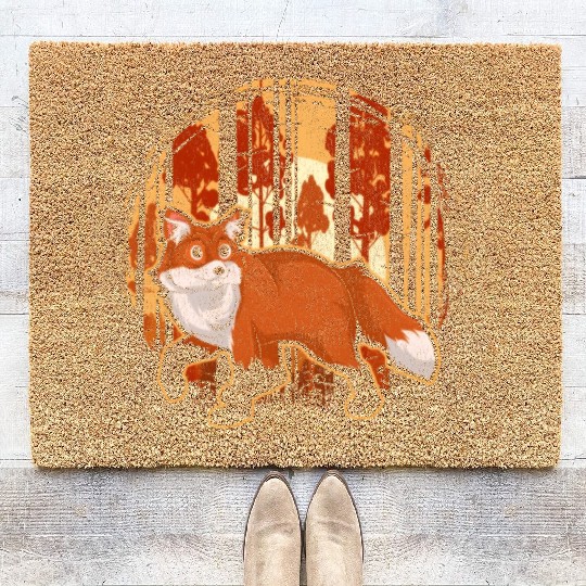 Wildlife Fox Forest Animal Nature Fox Coir Doormats