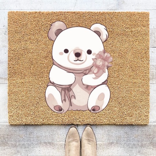 Baby Teddy Bear Coir Doormats
