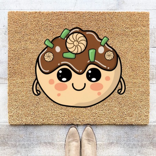 Cute Takoyaki Coir Doormats