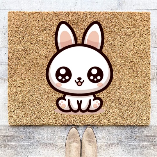 Rabbit Bubble Tea Kawaii Coir Doormats