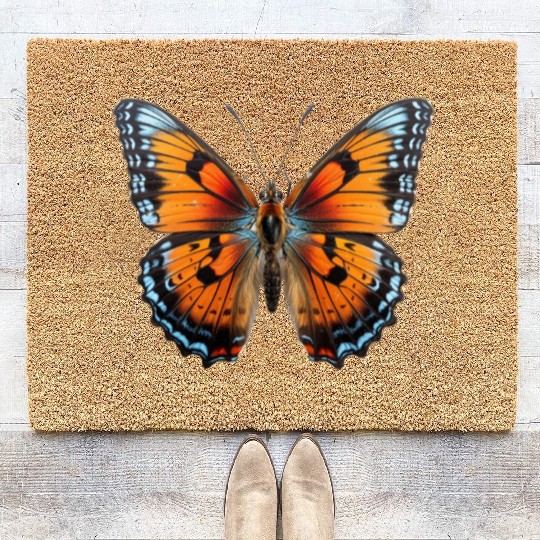Butterfly Colorful Enchanting Delicate Insects Coir Doormats