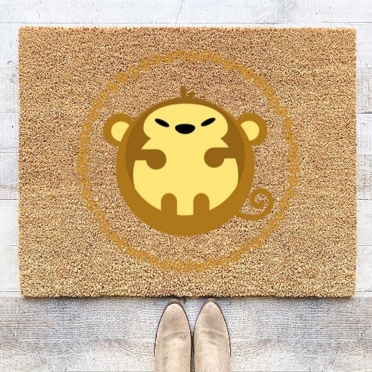 Ape Gorilla Monkey Primate Macaque Chimpanzee Coir Doormats