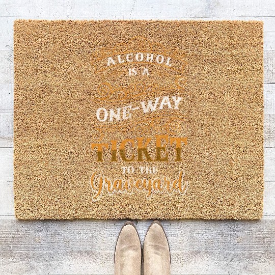 Beer Healthy Sanity New Start Coir Doormats