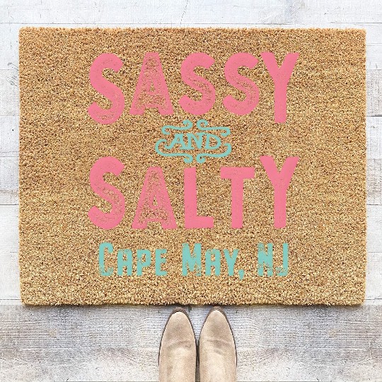 Cape May New Jersey Sassy And Salty Coir Doormats