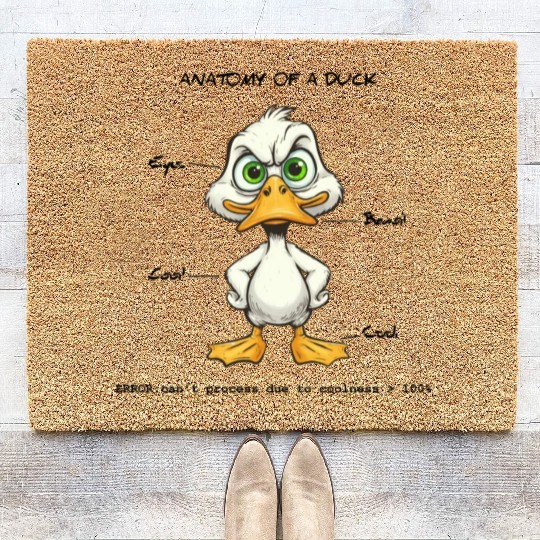 Duck Anatomy Coir Doormats