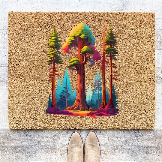 Redwood Forest - For Nature Lovers Coir Doormats