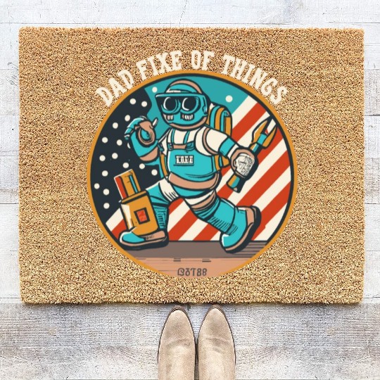 Dad Fixer of Things Coir Doormats