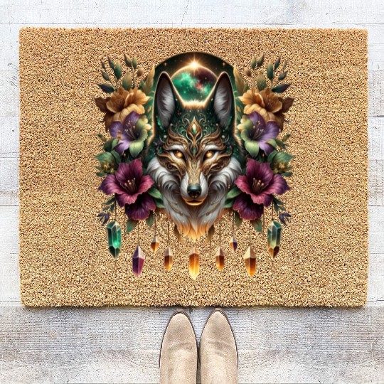 Celestial Canine Enchantment Coir Doormats