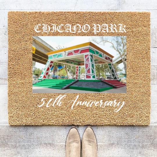 50th anniversary Chicano park Coir Doormats