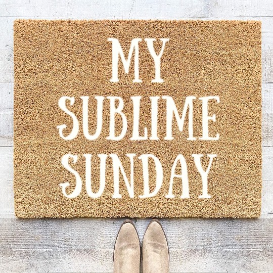 My Sublime Sunday Coir Doormats