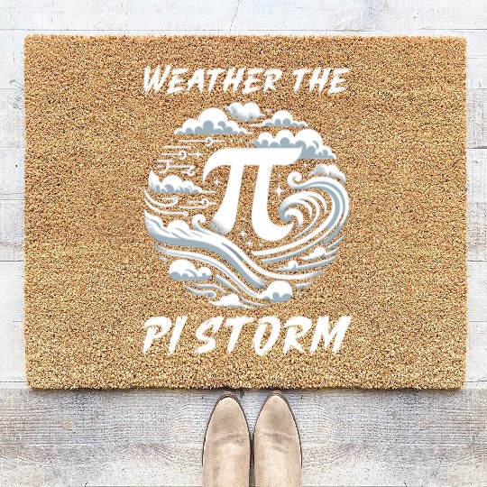 Funny Pi Day 2024 3,14 Pi Number Symbol Math Coir Doormats