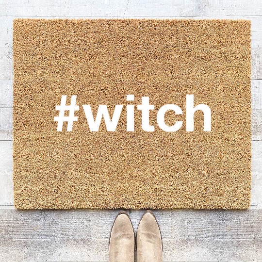 WITCH Hashtag Coir Doormats