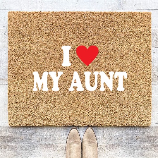 I Love My Aunt Coir Doormats
