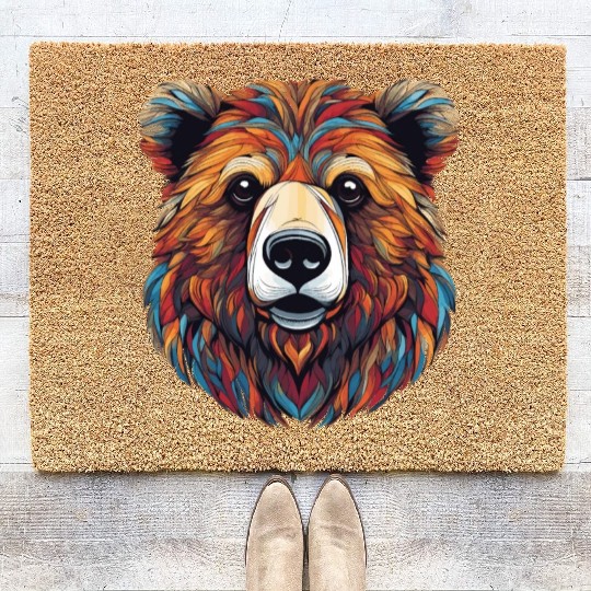 Grizzly Bear Coir Doormats