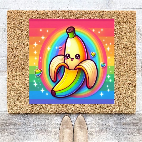 Banana RainbowT-Coir Doormats