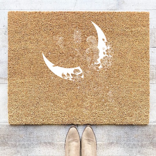 Fairy Fairycore Moon Crescent Moon Coir Doormats