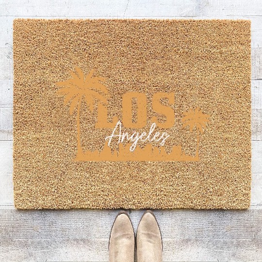 Los Angeles California LA Gift Coir Doormats