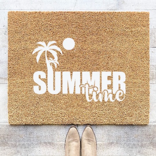 Summer Time Bathing Beach Sun Coir Doormats
