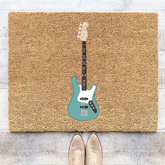 Seafoam Green Bass Coir Doormats