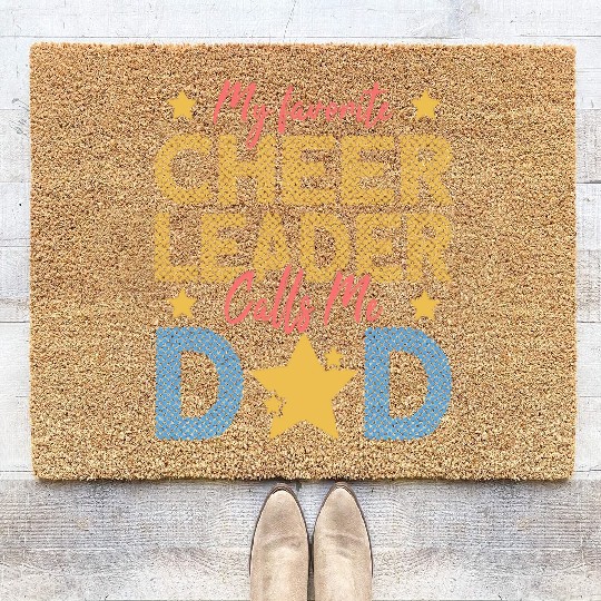 Cheerleader Dad Coir Doormats