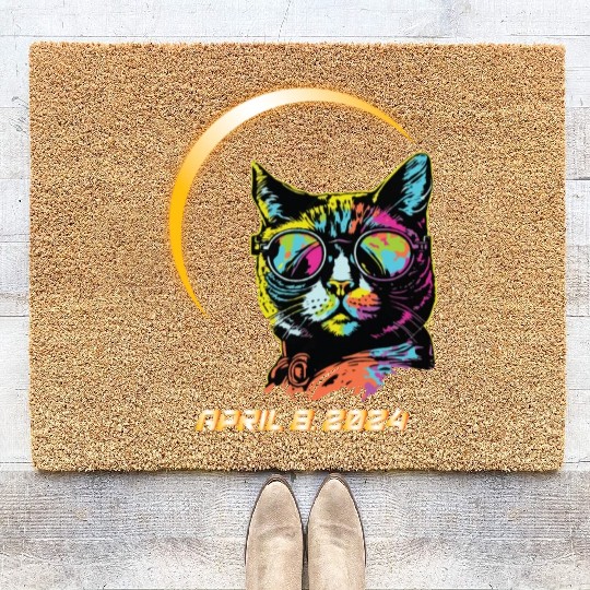 Total Solar Eclipse 4.8.24 Path Of Totality Kids Coir Doormats