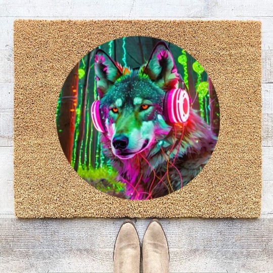 Electric Wilderness Glow 2 Coir Doormats