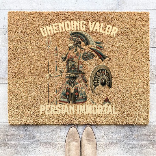 Persian Immortal Achaemenid Empire Persian Warrior Coir Doormats