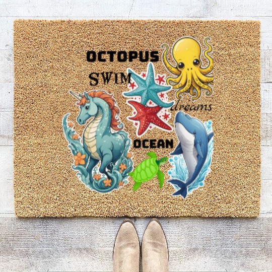 Deep ocean life Coir Doormats