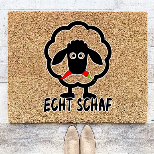 Sheep North German Lamb Shepherd Coir Doormats