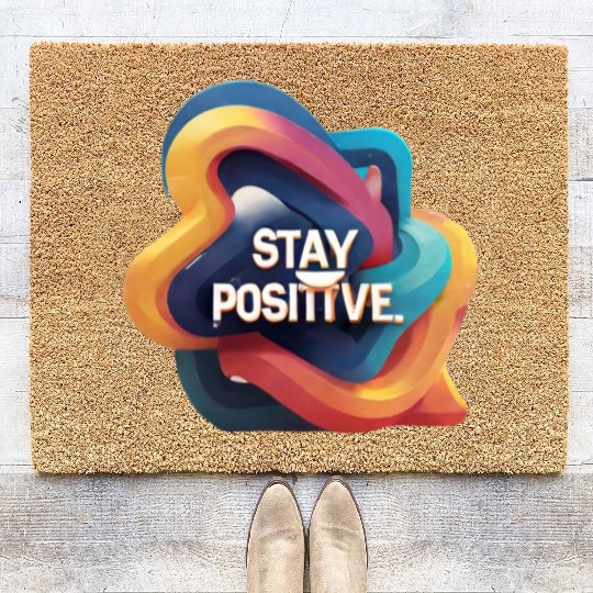 Stay positive Coir Doormats